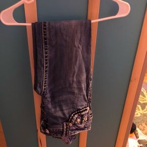 Tight boot cut jeans